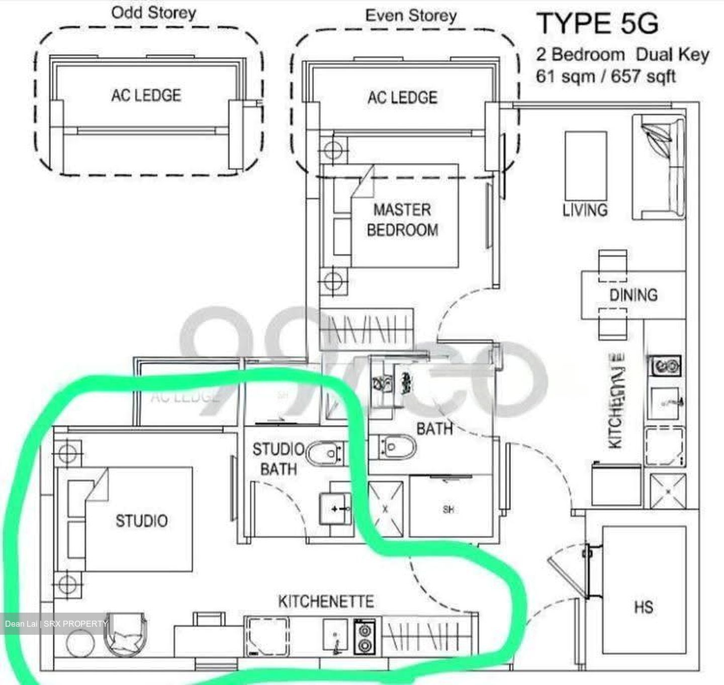 The Hillford (D21), Apartment #611551731